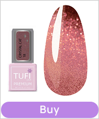 Gel polish TUFI profi PREMIUM Crystal Cat 18 Charoite 8 ml
